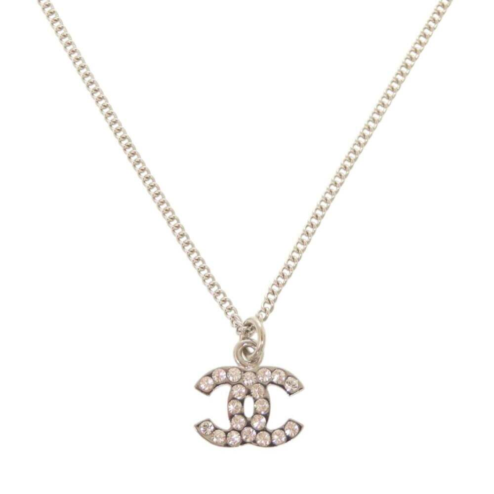 CHANEL Authentic Silver Logo Necklace - Picture 2 of 7